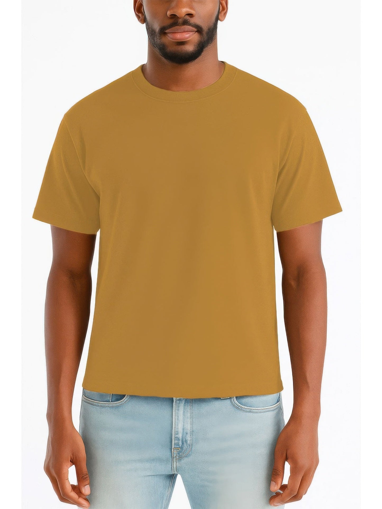 Mens Cropped Cotton Tshirt