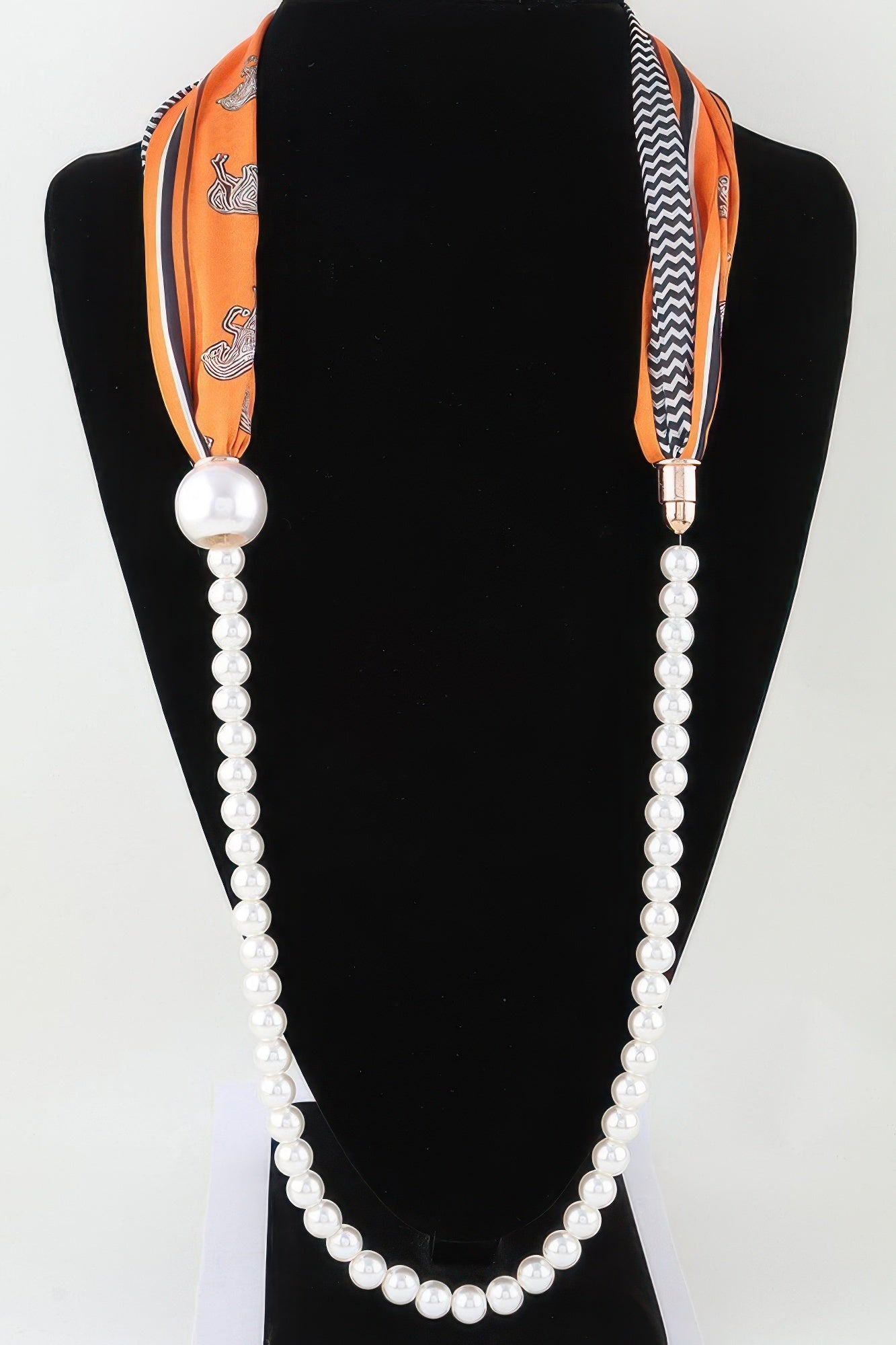 Luxury Scarf Beaded Choker Necklace