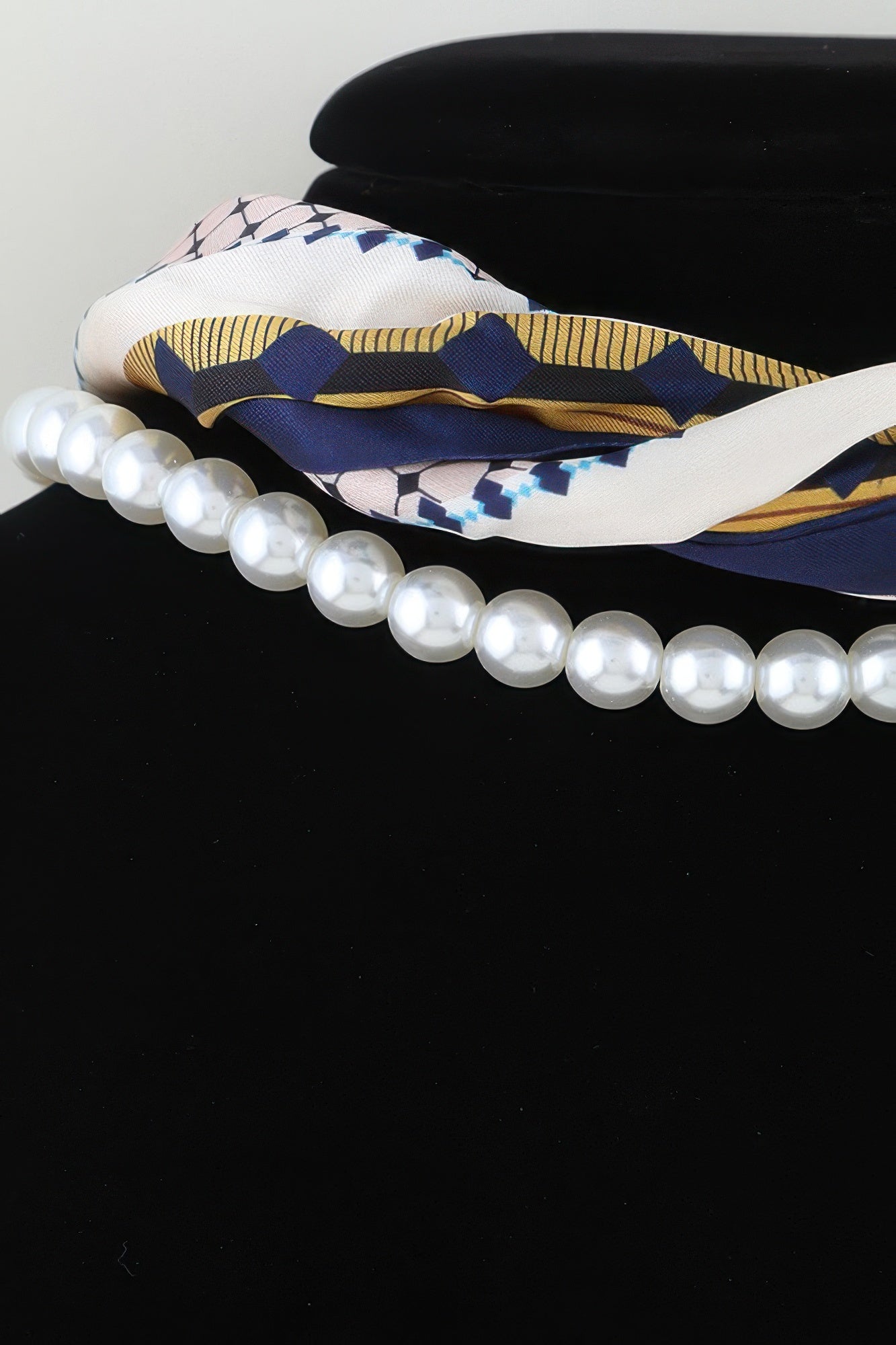Luxury Scarf Beaded Choker Necklace