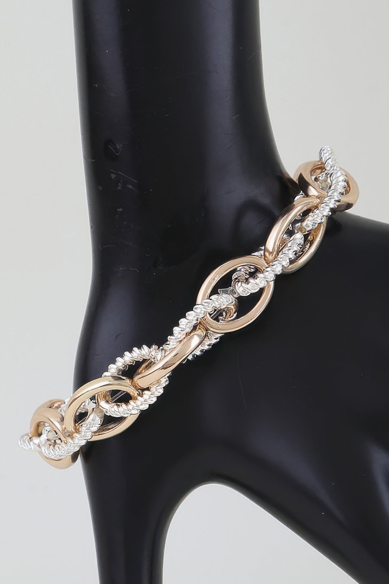 Multi Intertwined Twisted Chain Bracelet