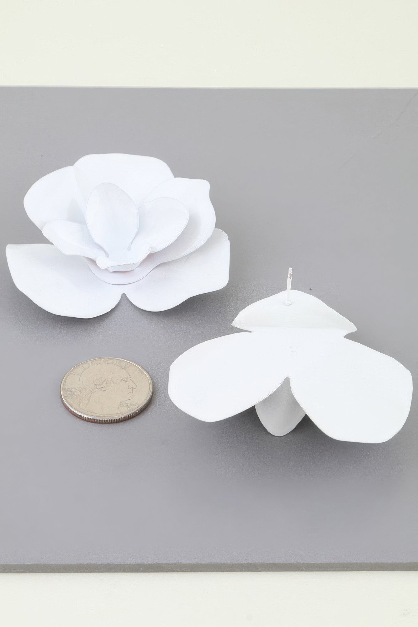 Polished Blooming Rose Stud Earrings