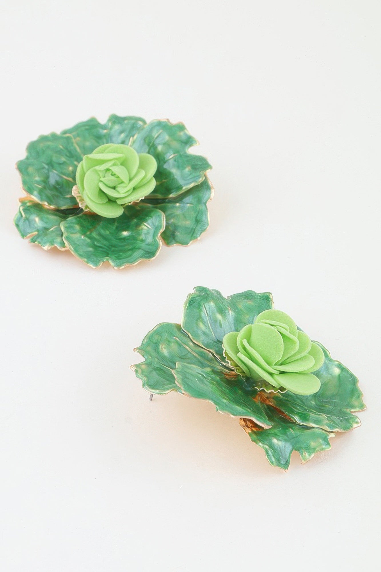 Blooming Watercolor Flower Earrings