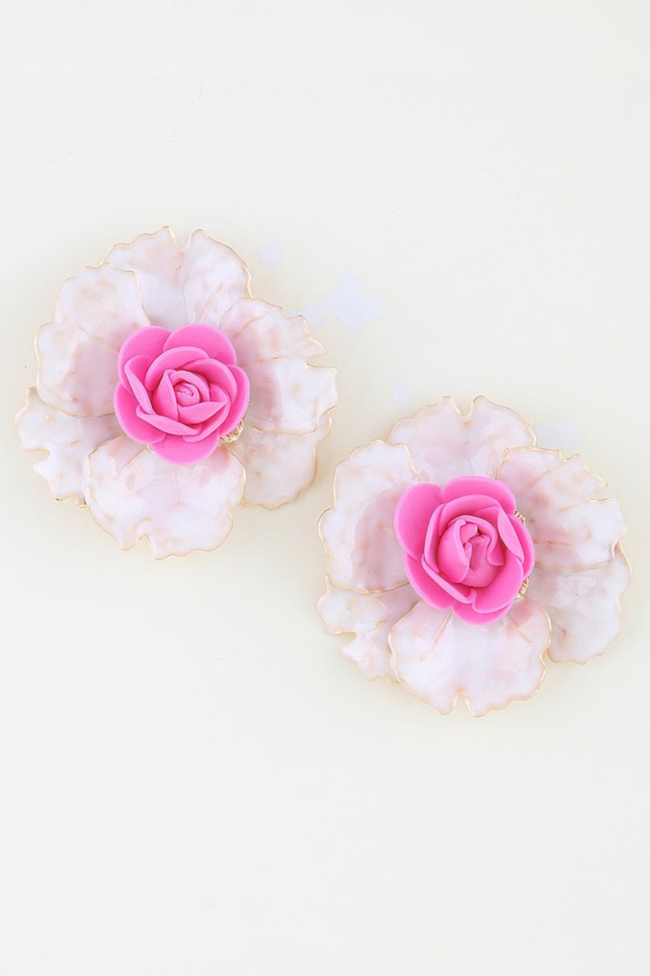 Blooming Watercolor Flower Earrings