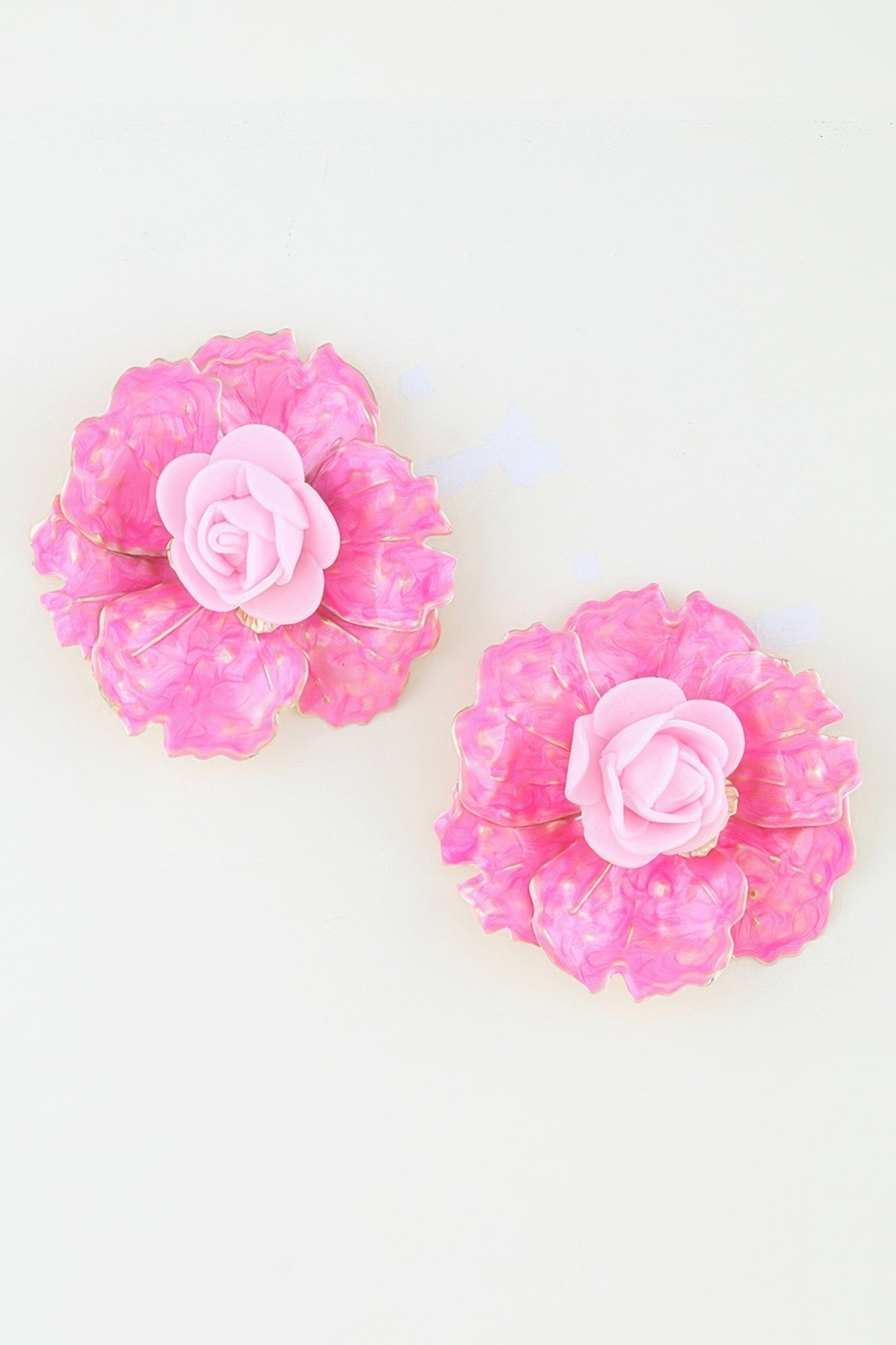 Blooming Watercolor Flower Earrings