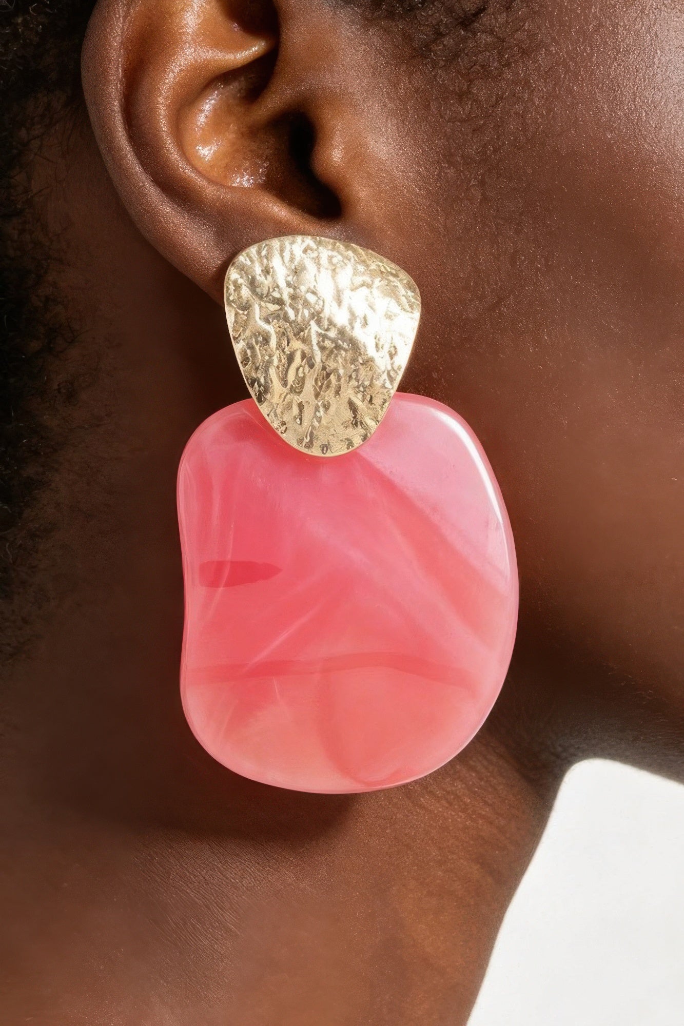 Modern Marble Stone Fashion Earrings