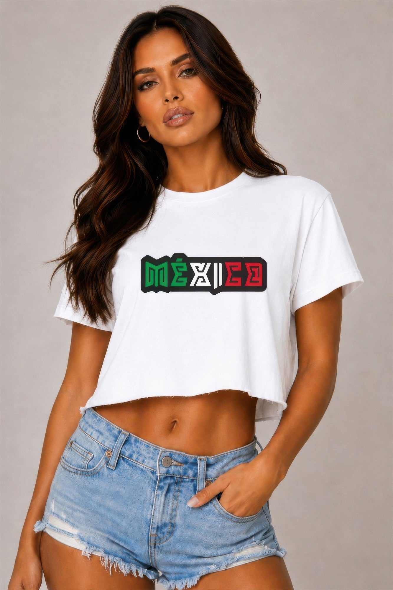 Short Sleeve Cotton Mexico Print Shirt