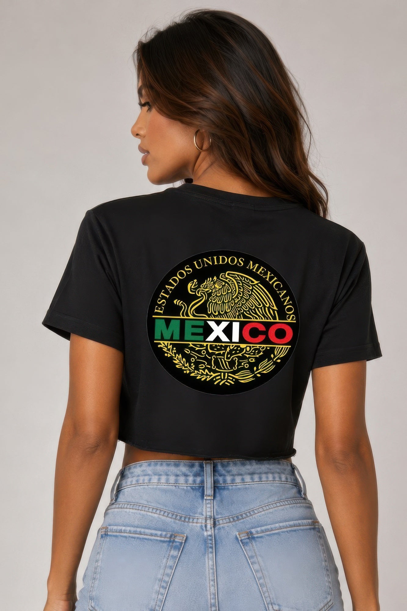 Short Sleeve Cotton Mexico Print Shirt