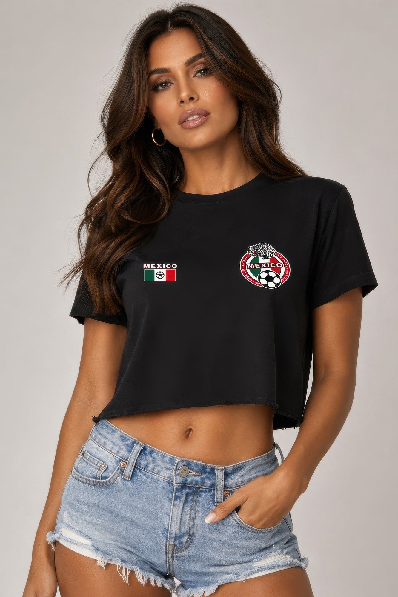Short Sleeve Cotton Mexico Print Shirt