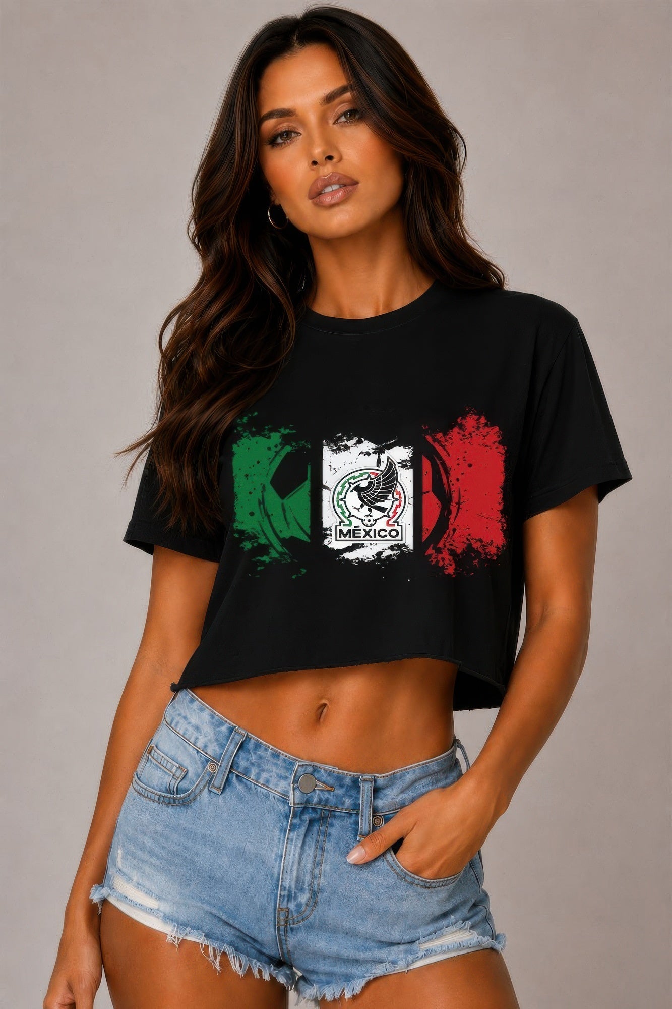 Short Sleeve Cotton Mexico Print Shirt