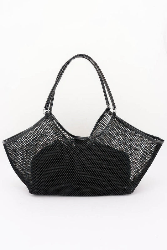 Mesh Tote Bag With Removable Liner