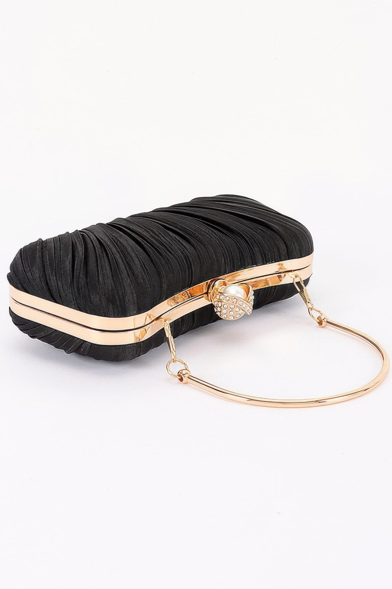 Pleated Polyester Party Clutch