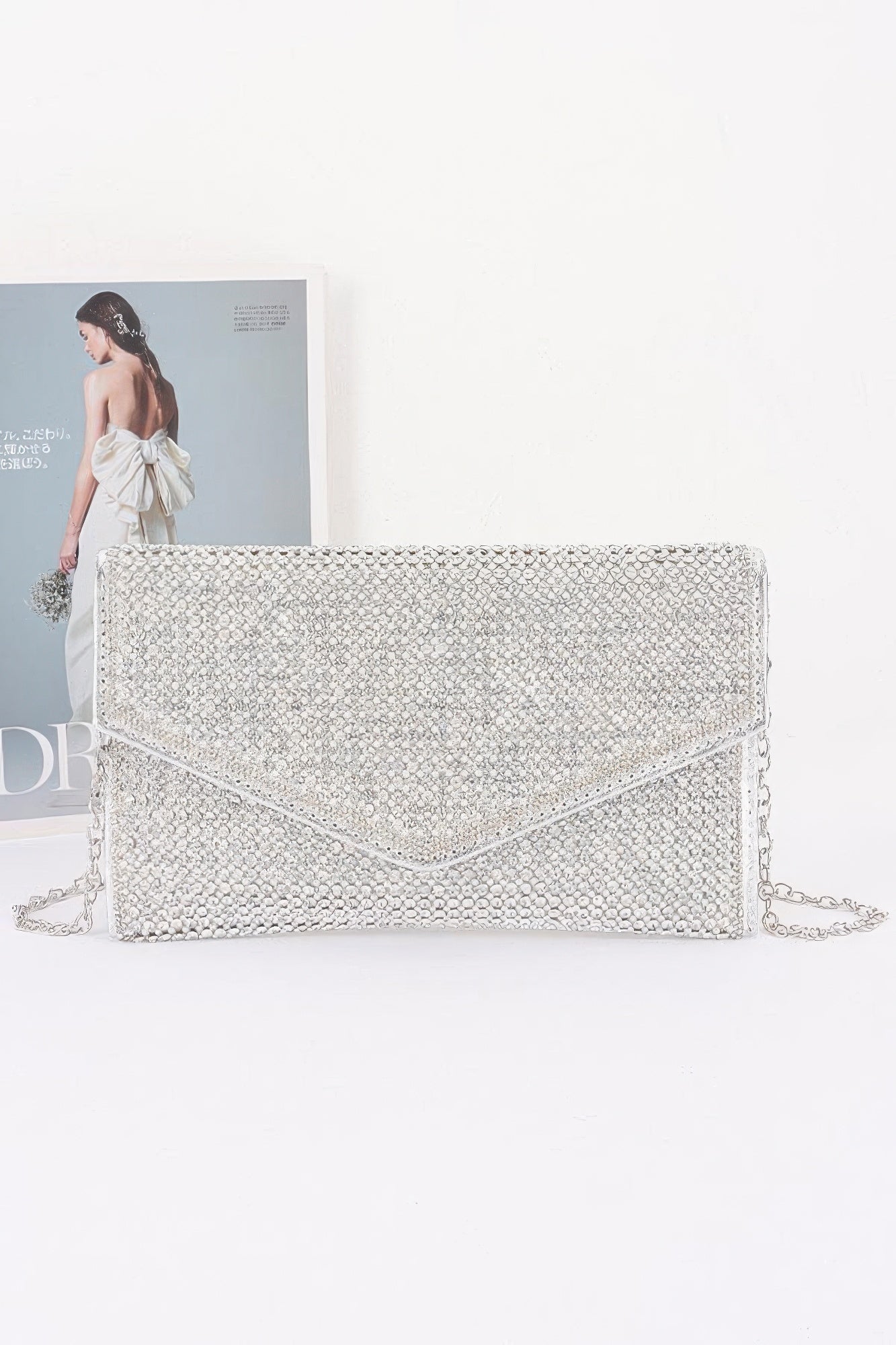 Rhinestone Envelope Party Clutch