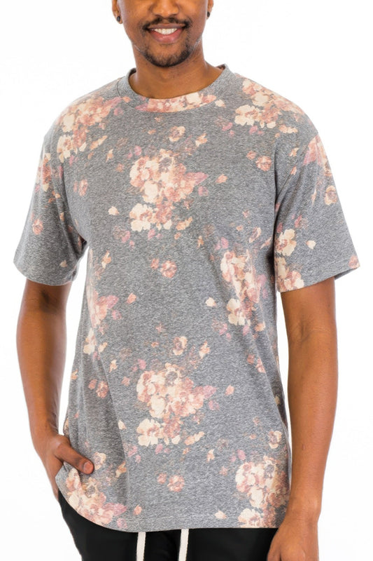 Heathered Floral T-shirt Unisex