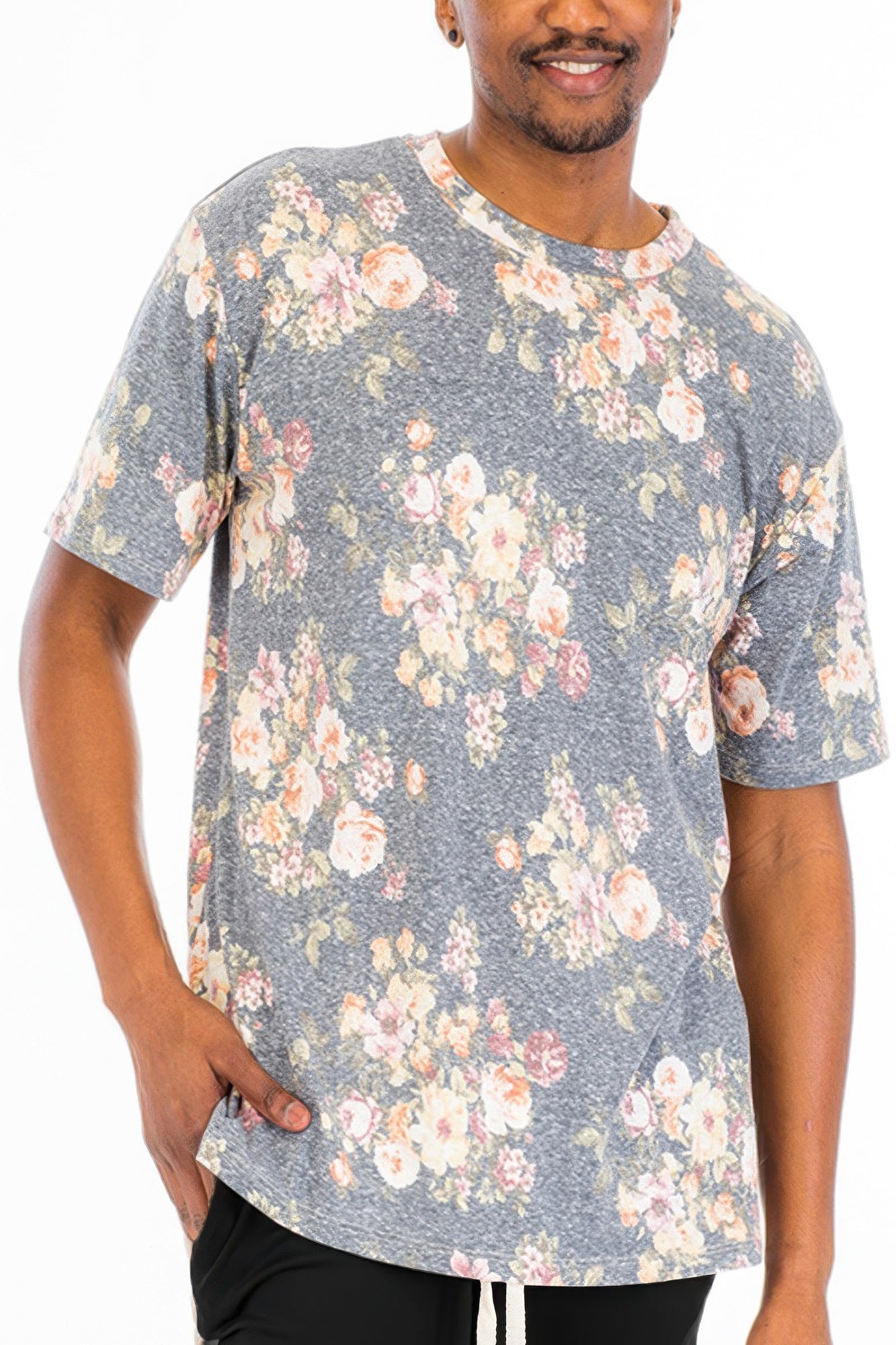 Heathered Floral T-shirt Unisex