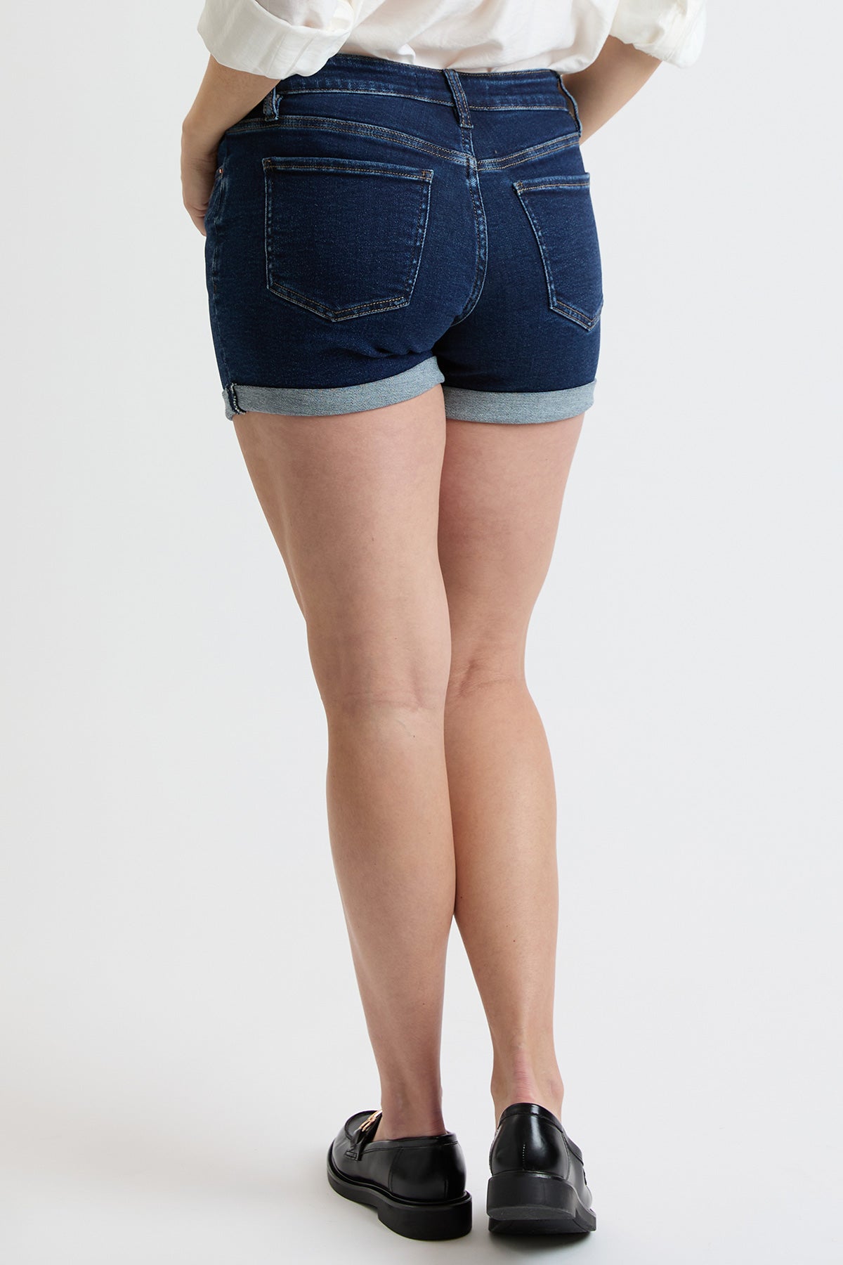 Women's Premium Stretch Fold-Over Cuff Shorts
