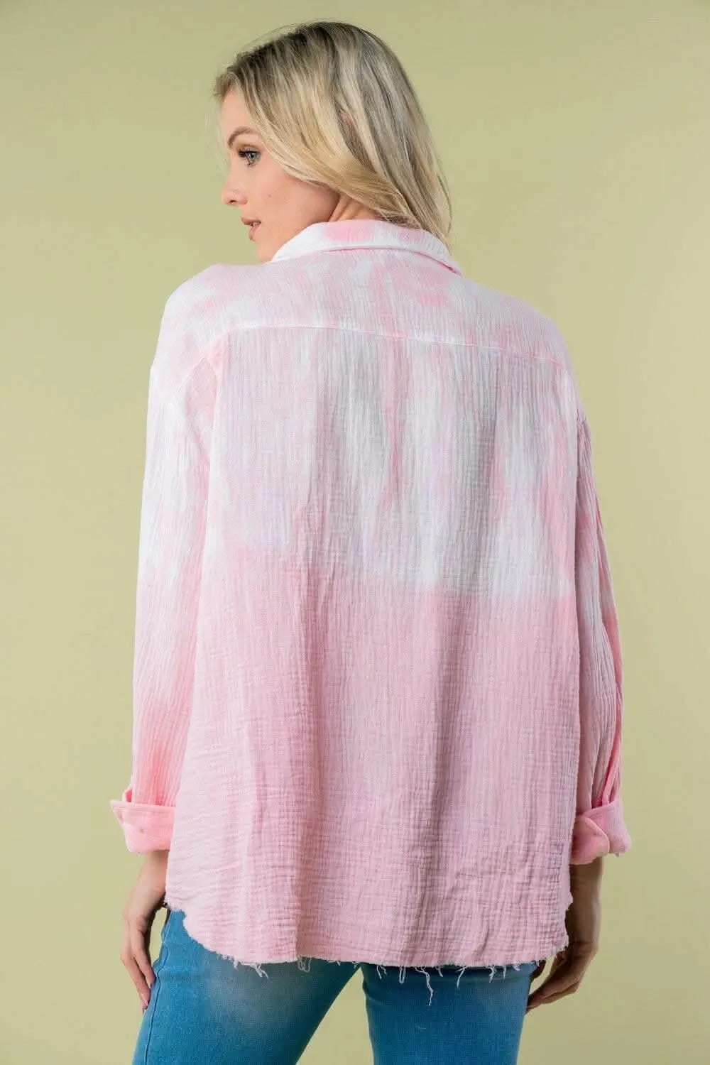 Accessories Trendsi White Birch Tie Dye Women's Casual Long Sleeve Shirt - Soft & Stylish