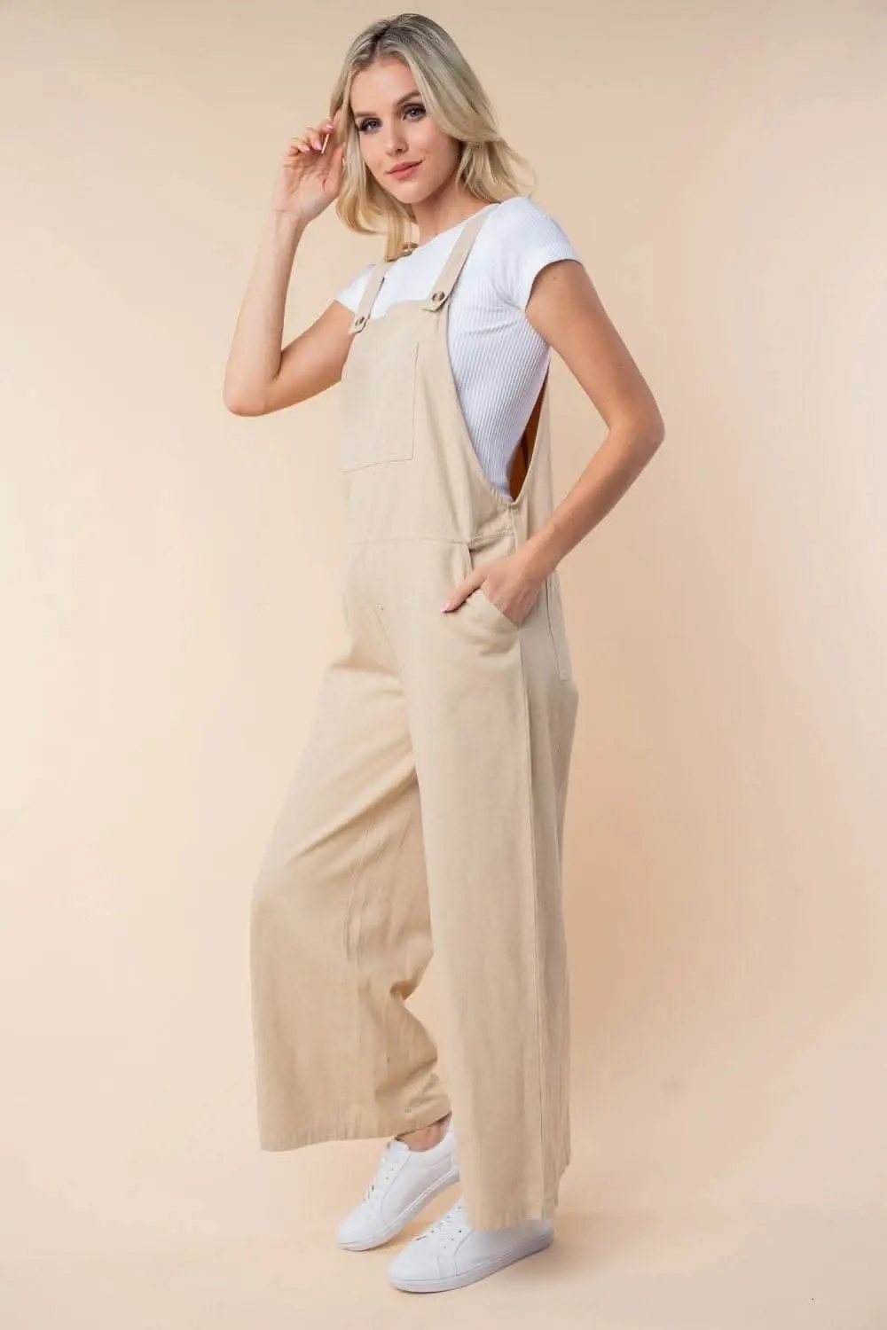 Dresses Trendsi White Birch Jumpsuit Women's Casual Wide Leg Romper - Comfy & Chic