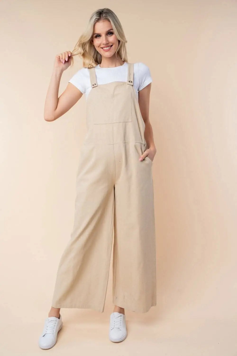 Dresses Trendsi White Birch Jumpsuit Women's Casual Wide Leg Romper - Comfy & Chic