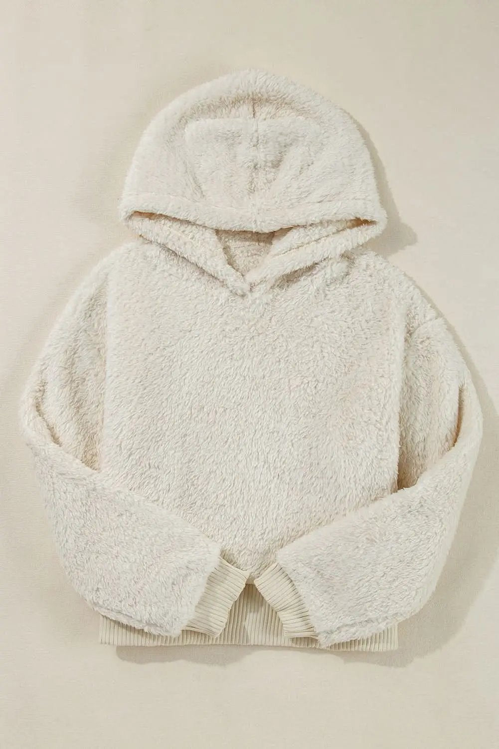 Women's Ribbed Hoodie - Soft & Cozy - Daily Fleece Pullover