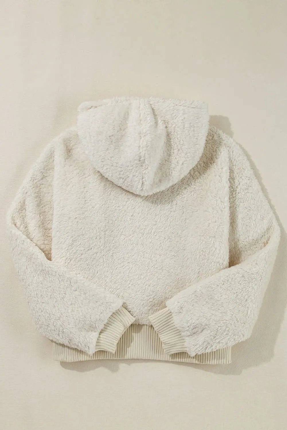 Women's Ribbed Hoodie - Soft & Cozy - Daily Fleece Pullover