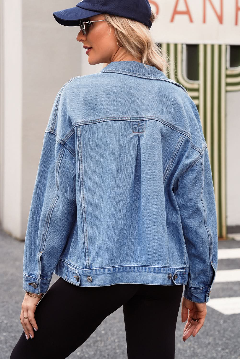 Women's Denim Jacket | Love Salve Oversized Cotton