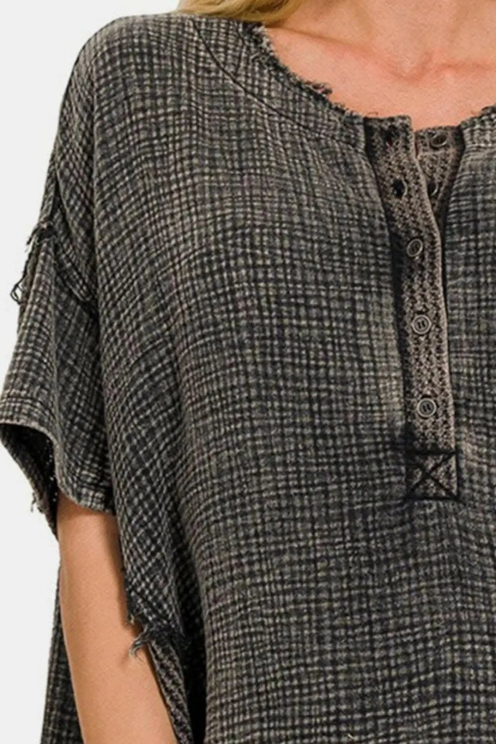 Accessories Trendsi just arrived - Zenana vintage half button tee