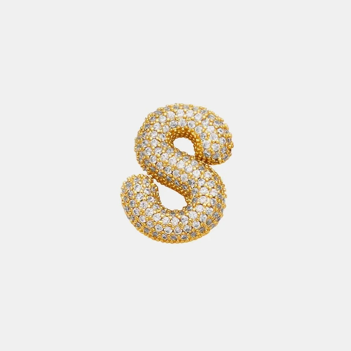 T-Shirts Trendsi Necklaces - Zircon initial charm necklace