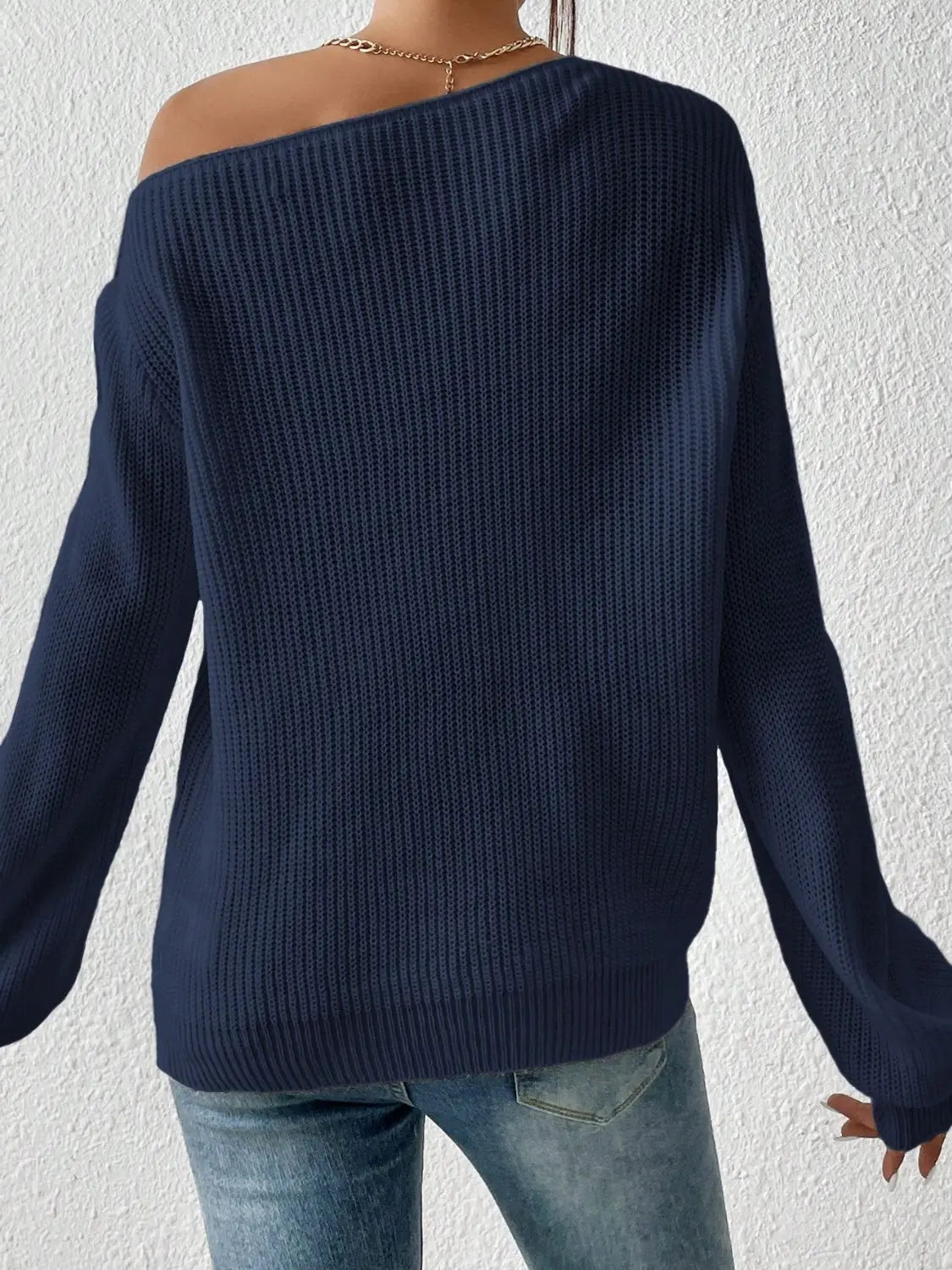 Honey Long Sleeve One Shoulder Sweater