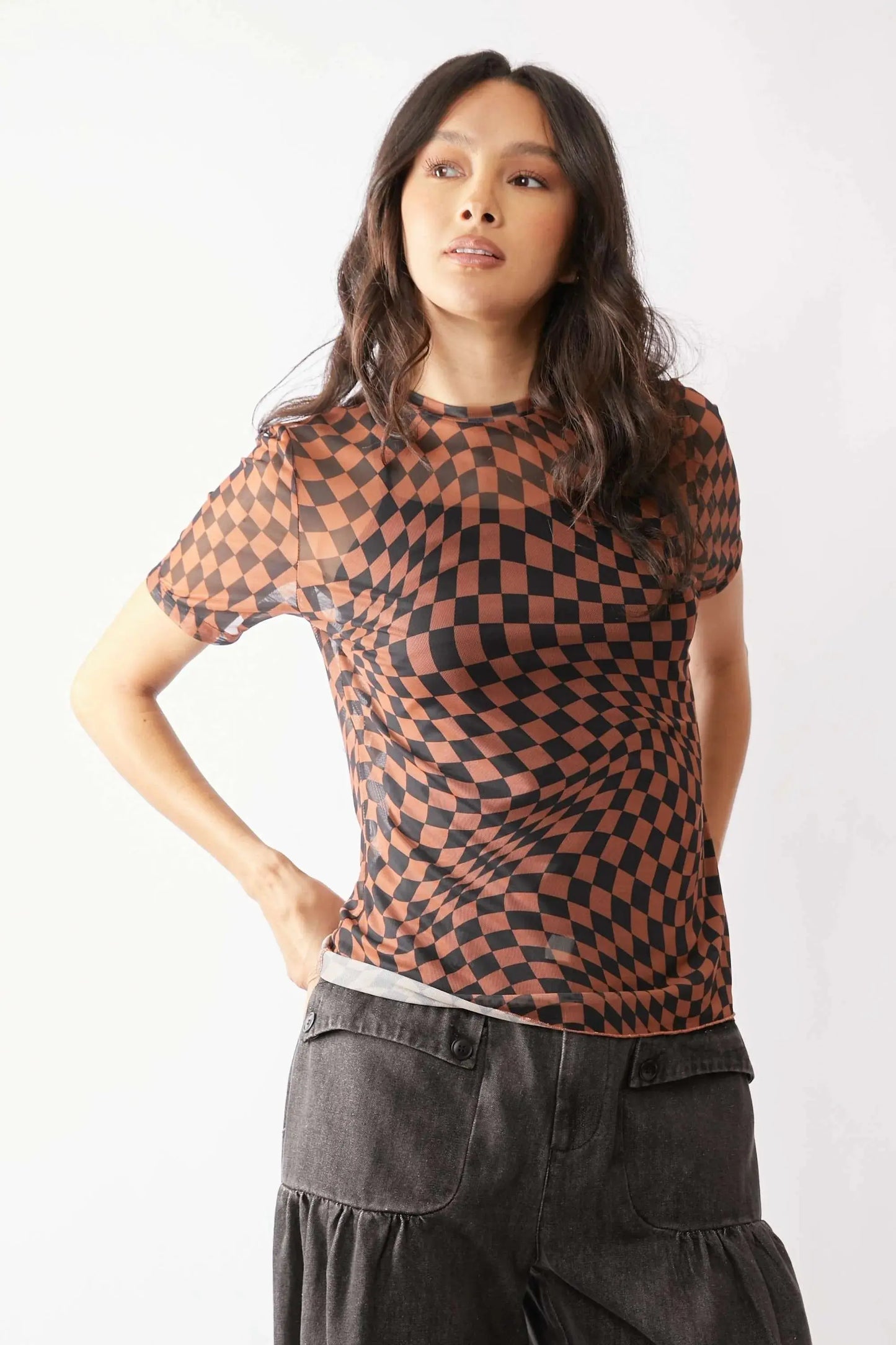 Trendsi Mesh Tee - Lightweight Breathable Top