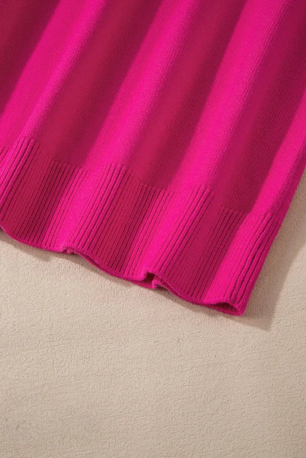 Sweaters Love Salve Strawberry Pink Plus Size Women's Sweater: Casual, Pearled Decor