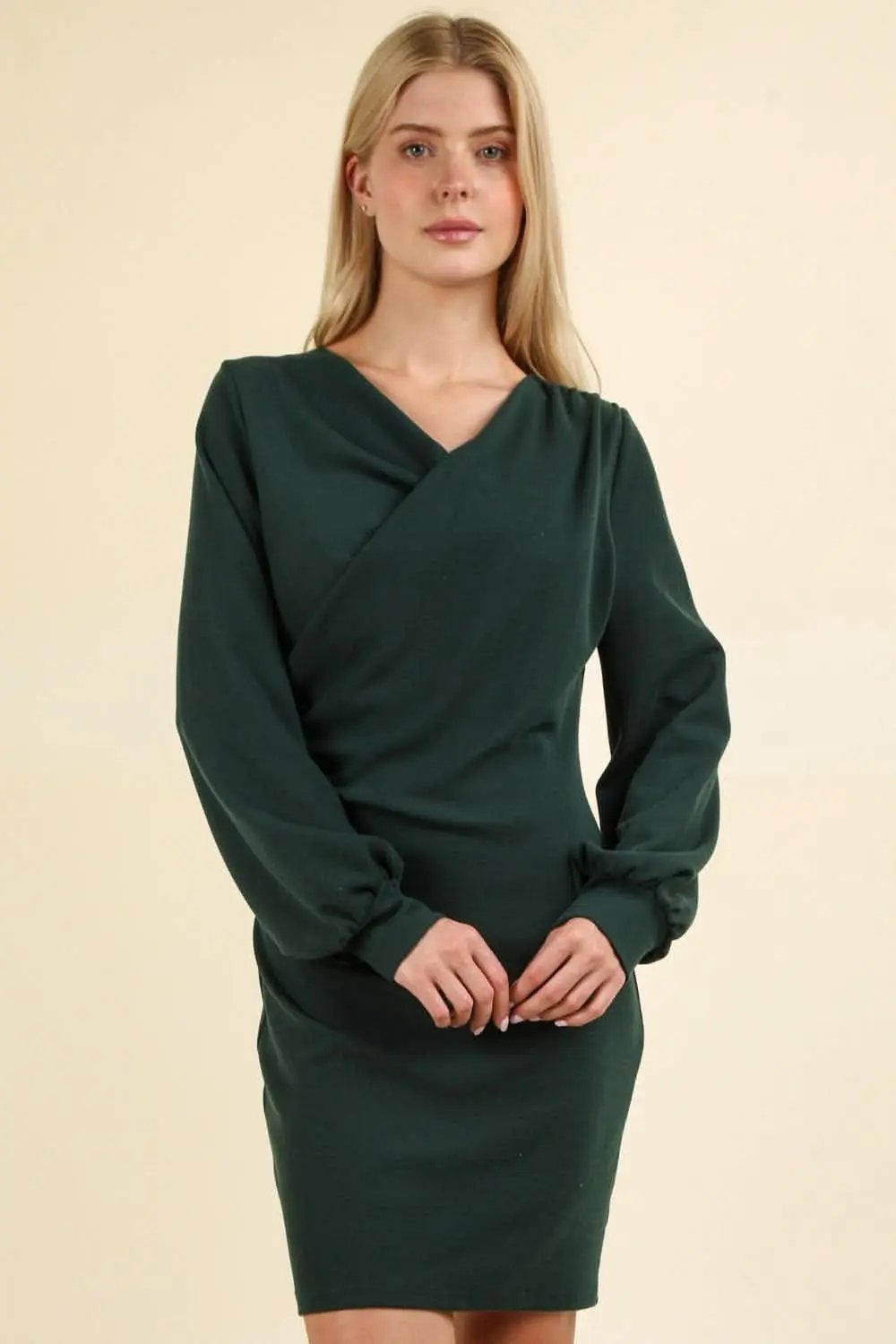 Dresses Trendsi Ruched Bodycon Dress Women's Night Out Mini Dress Sleek Silhouette