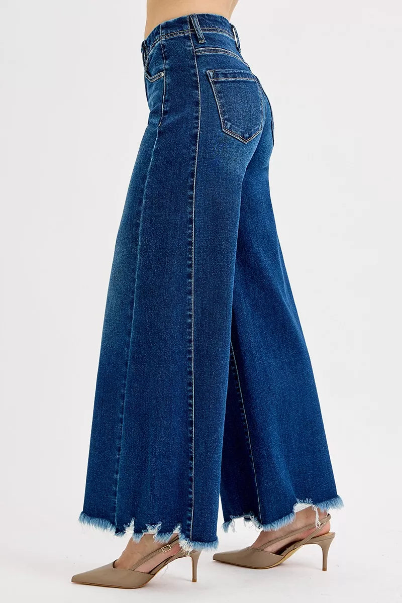 RISEN Jeans - Full Size High Rise Ankle Wide Jeans