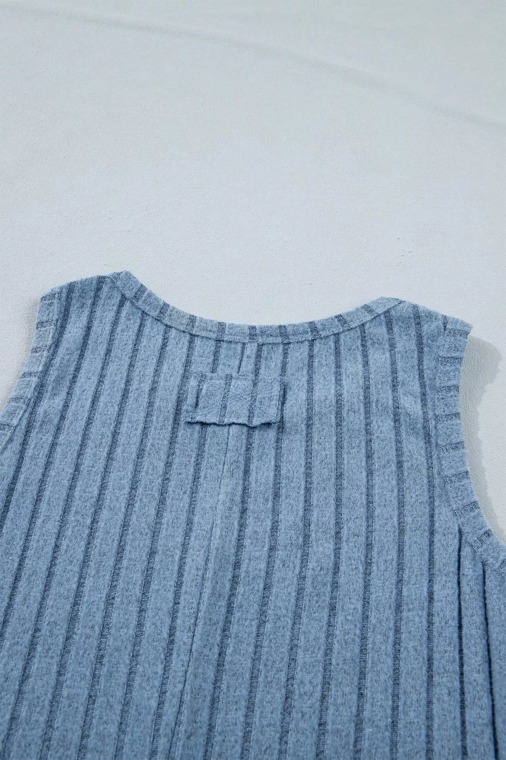 Slim Mineral Wash Ribbed Tank Top
