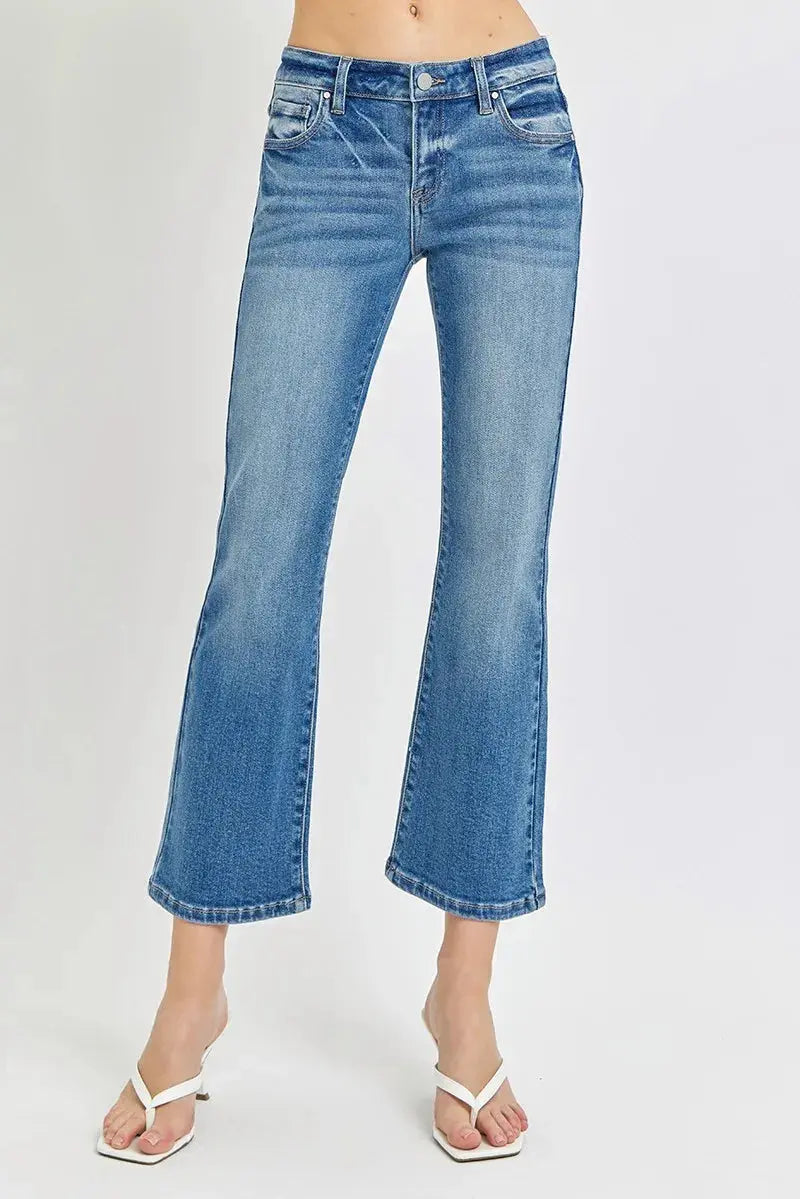 Women's Plus Size Flare Jeans Jeans - Low Rise Plus Size Comfy Fit - Flare
