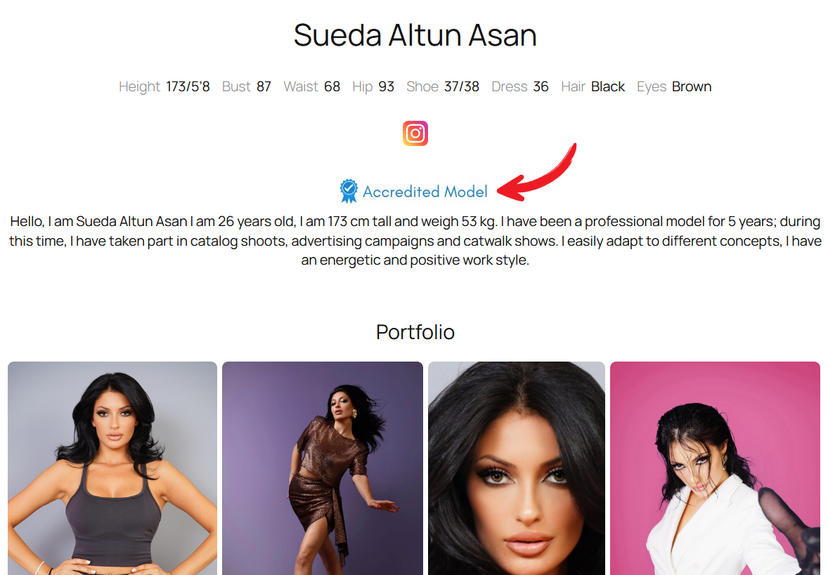 Accredited Model Badge for Your Model Website