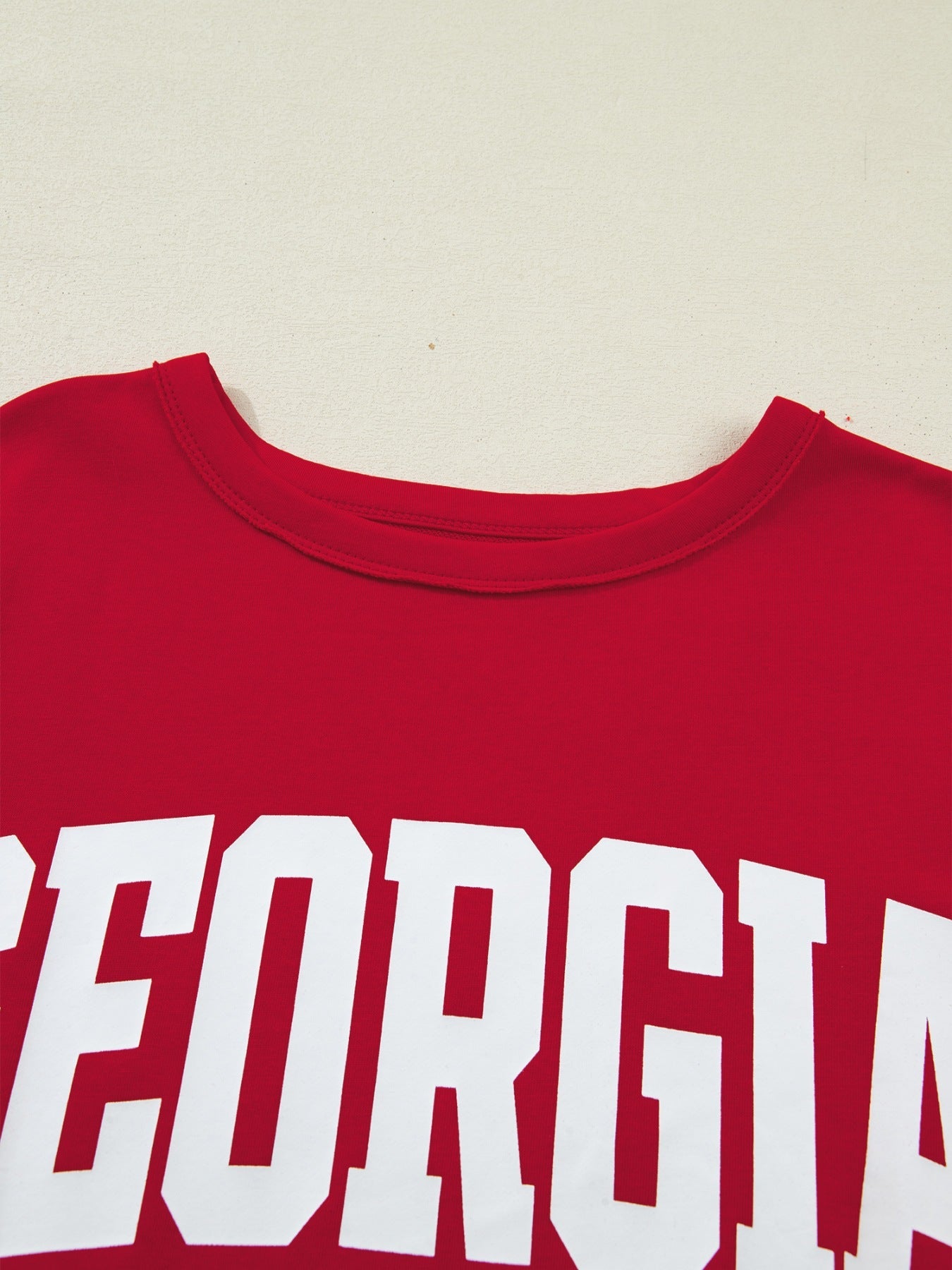 GEORGIA Raw Seam Oversized Drop Shoulder T Shirt