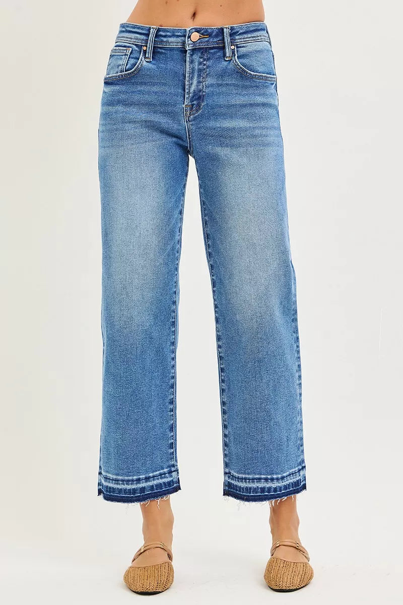 RISEN Jeans - Full Size Slouchy Cropped  Boyfriend Jeans