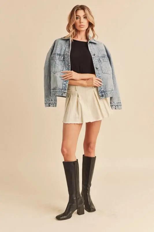 Aemi + Co Gayla Denim Jacket — Classic Fit Unisex Outerwear