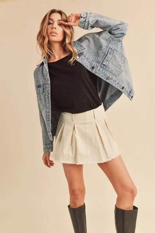 Aemi + Co Gayla Denim Jacket — Classic Fit Unisex Outerwear