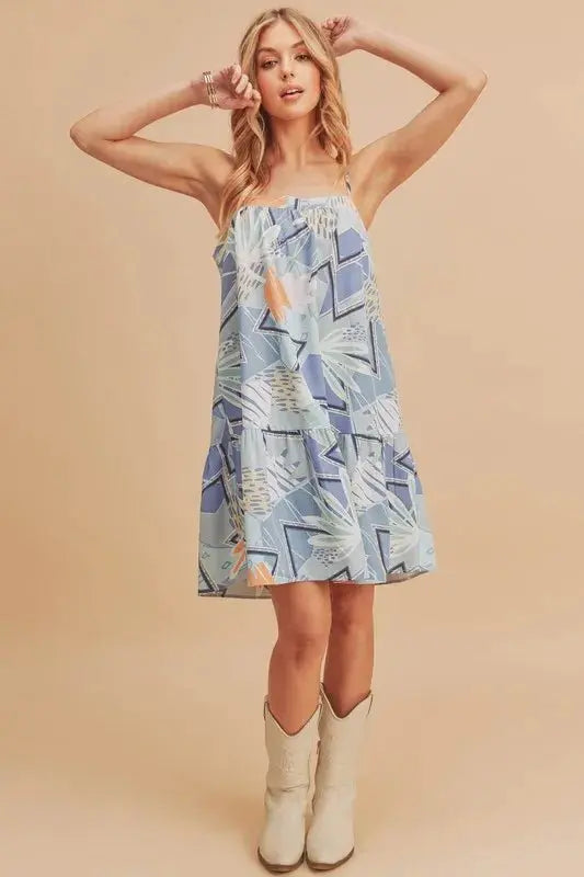 Trendsi Mini Cami Dress Light Blue Casual