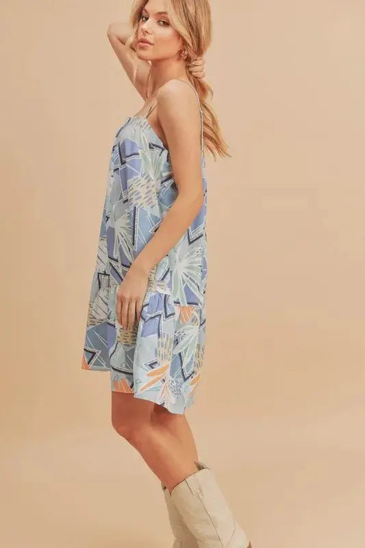 Trendsi Mini Cami Dress Light Blue Casual