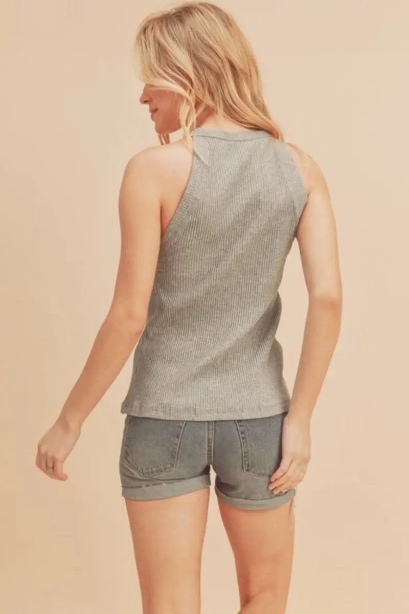 Tank Top - Ribbed Round Neck - Everyday Essential