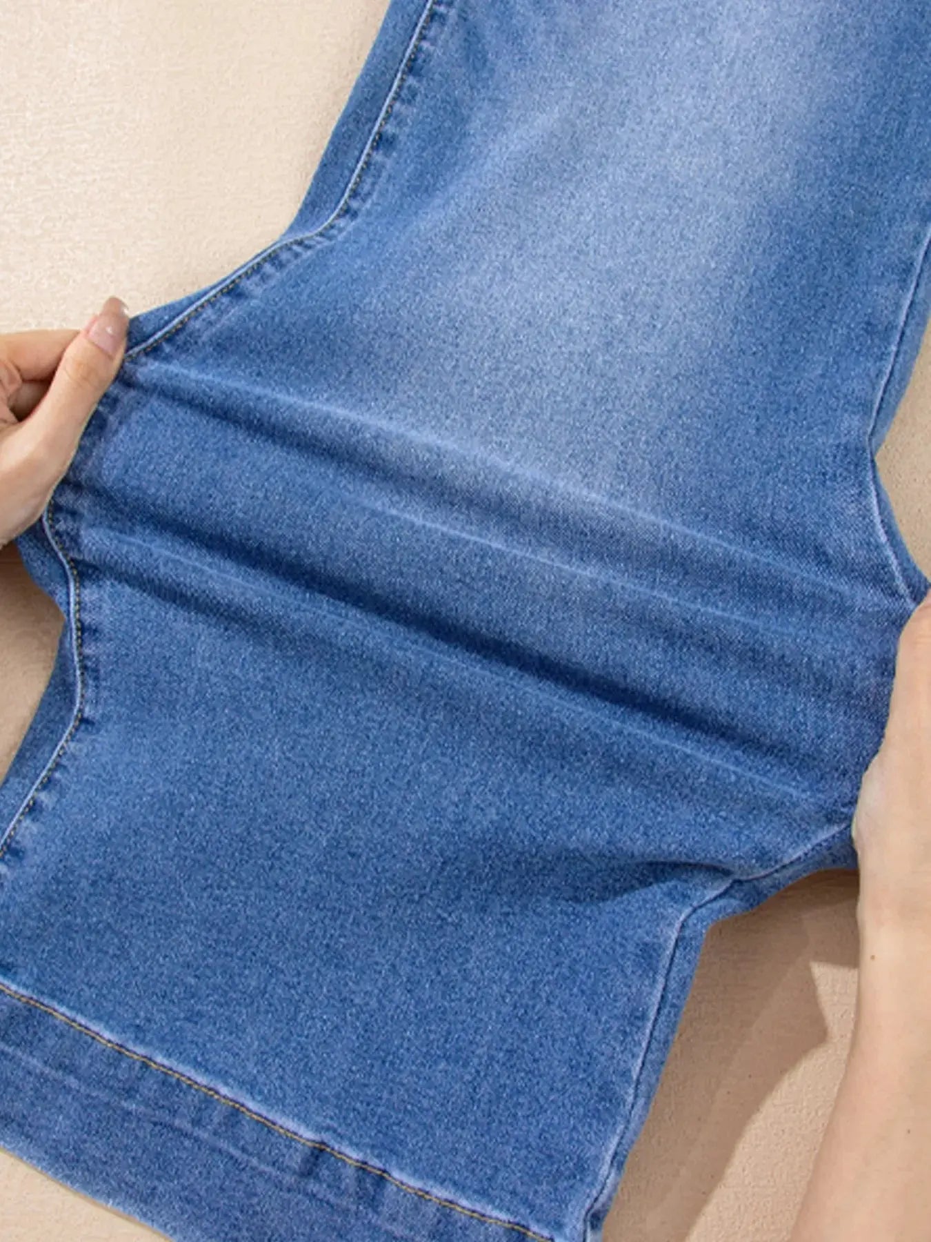 High Waisted Wide Leg Flare Jeans