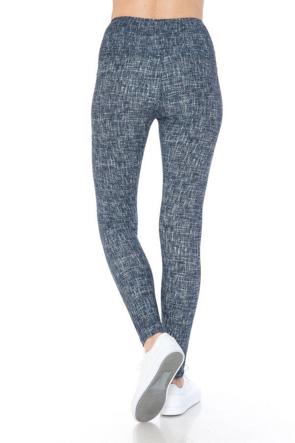 Blue High Waist Leggings