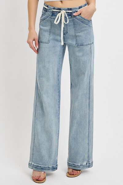Straight Leg Jeans with Pockets Sizes Small to 3XL
