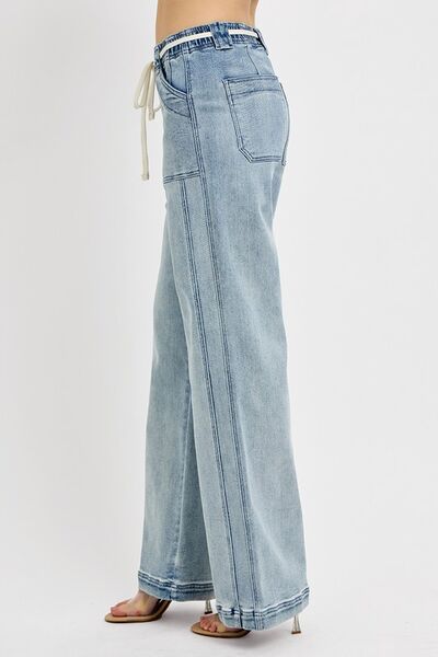 Straight Leg Jeans with Pockets Sizes Small to 3XL