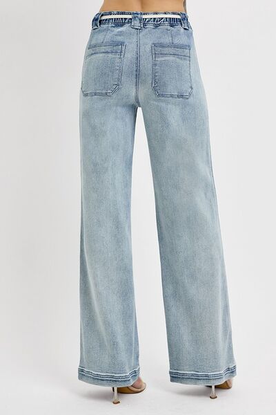 Straight Leg Jeans with Pockets Sizes Small to 3XL