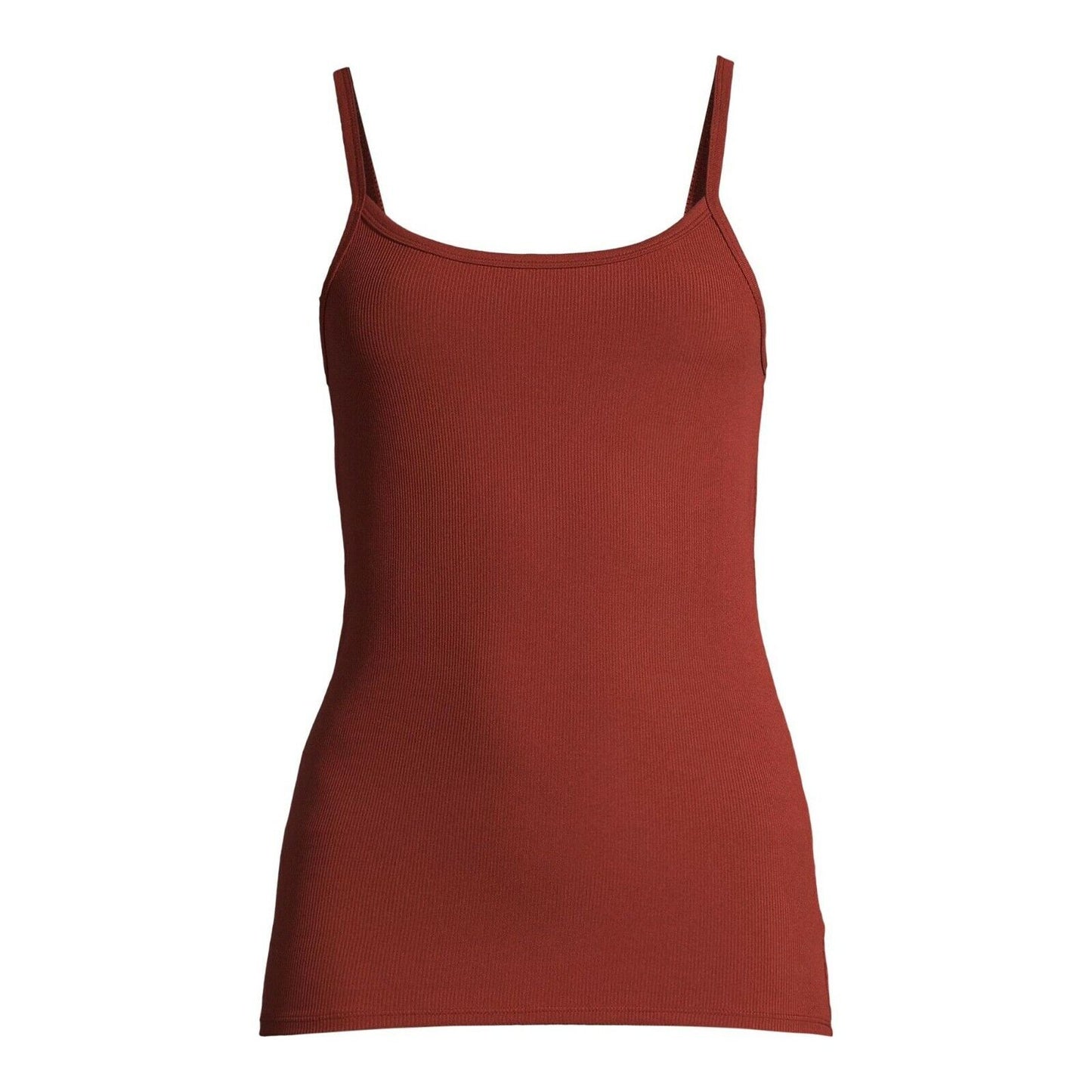 Size Large Brown Ribbed Cami Tank Top