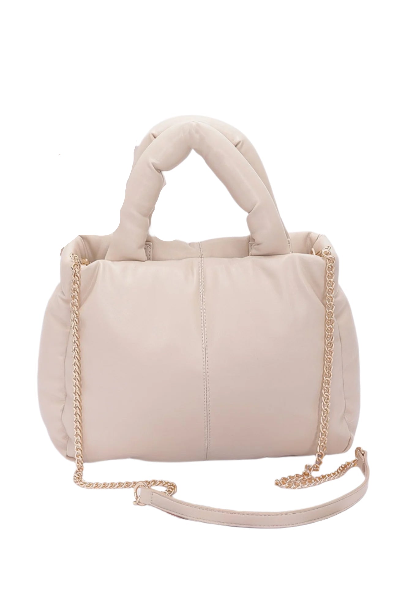 Faux Leather Padded Tote Bag