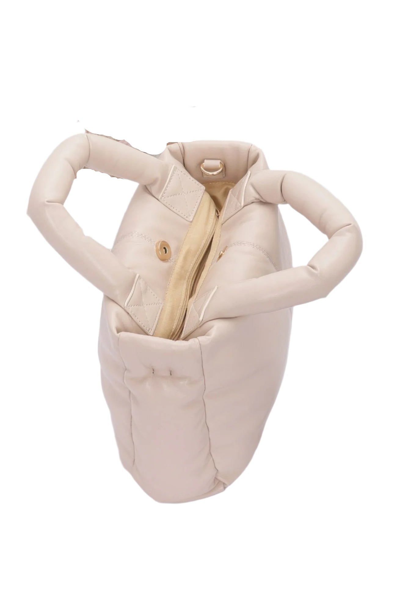 Faux Leather Padded Tote Bag